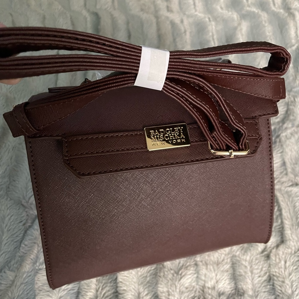 Badgley Mischka Rich Brown  Bag crossbody bag shoulder bag - Picture 5 of 15